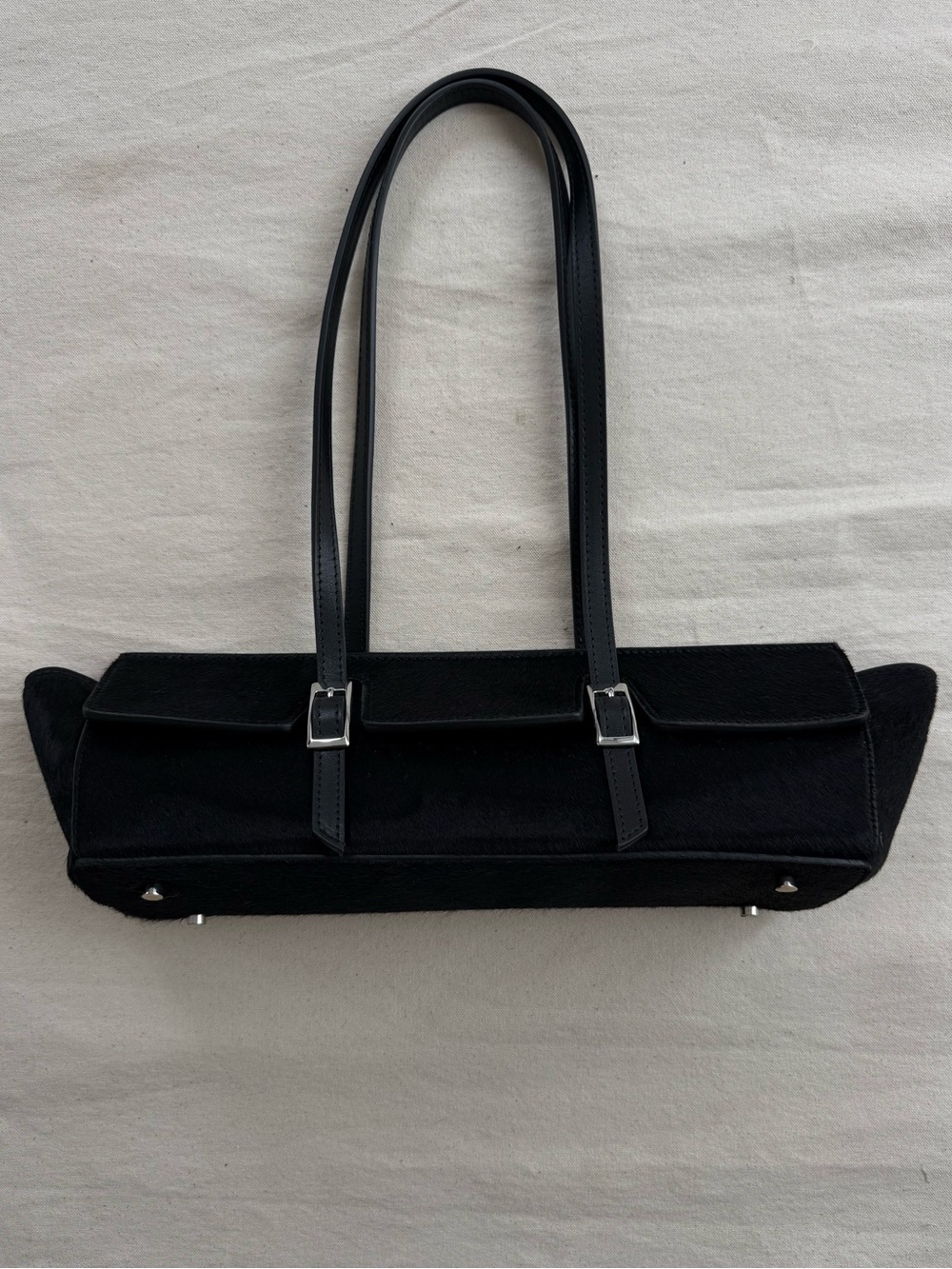 Elleme Le Bateau Calf Hair and Leather Black — NWT NEW $590